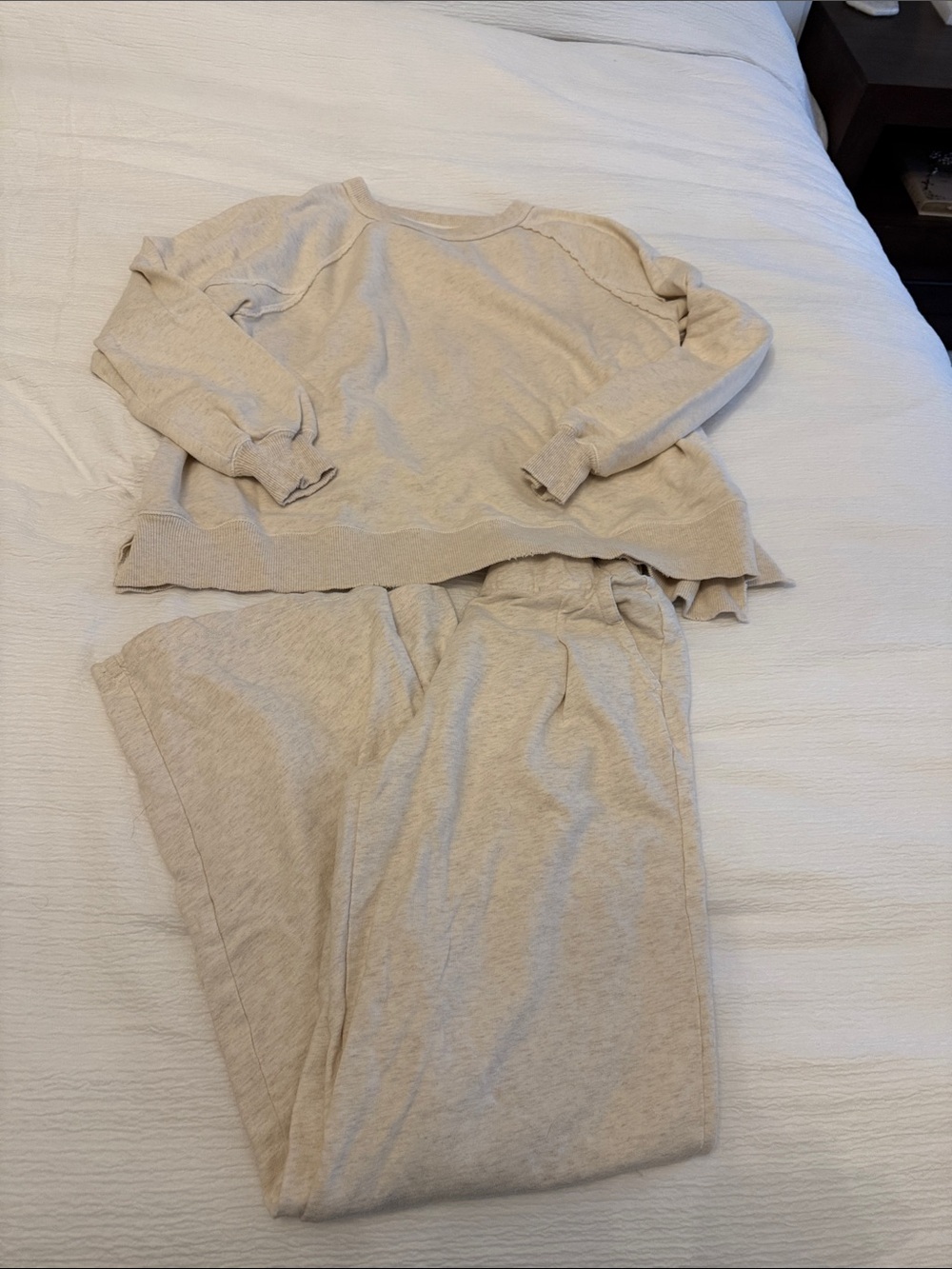 aerie Neutral Cream Lounge Pajama Set